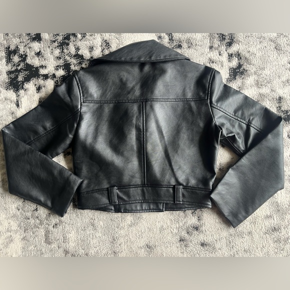 Abercrombie & Fitch Black Leather Jacket - Picture 4 of 5